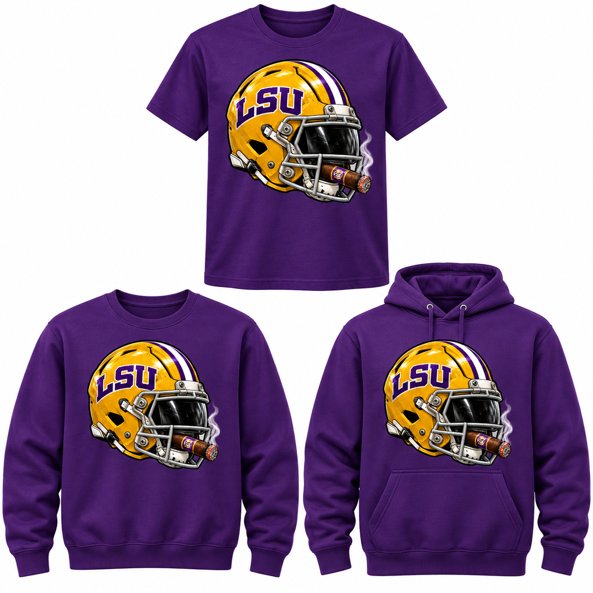 League of Smoke College Helmet Series – LSU