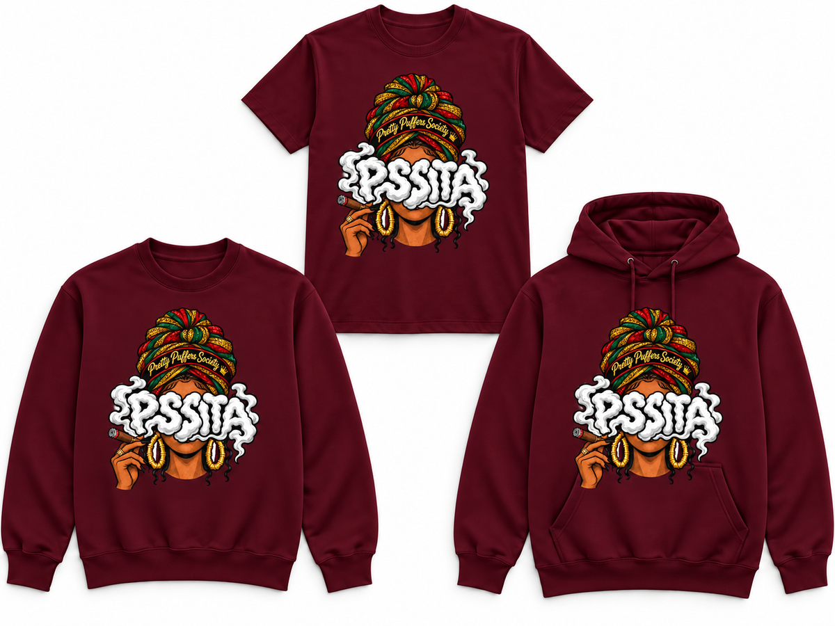Queen Pssita cardinal tee crewneck and hoodie mockup
