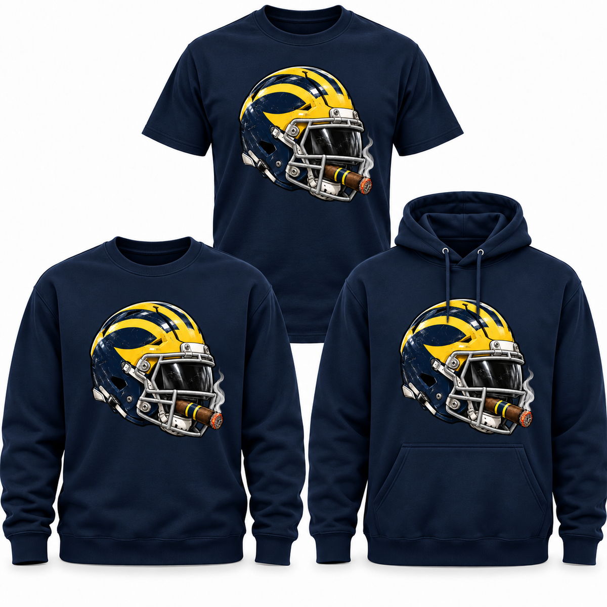 League of Smoke College Helmet Series – Michigan