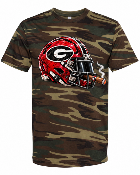 League of Smoke Georgia camo tee mockup