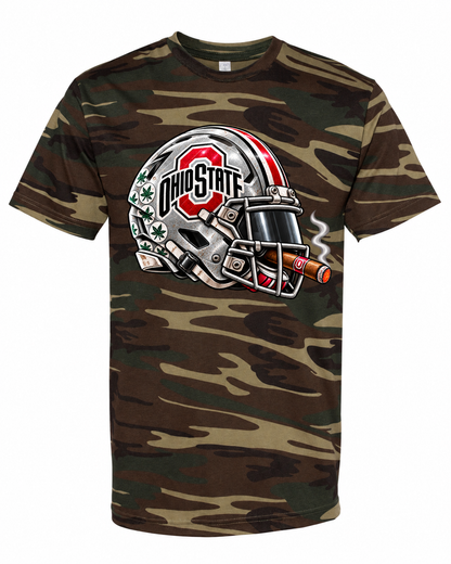 League of Smoke Ohio State camo tee mockup