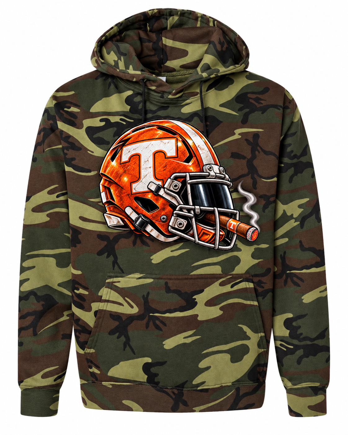 League of Smoke Tennessee camo hoodie mockup