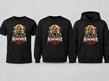 Remember Who You Are black garment set