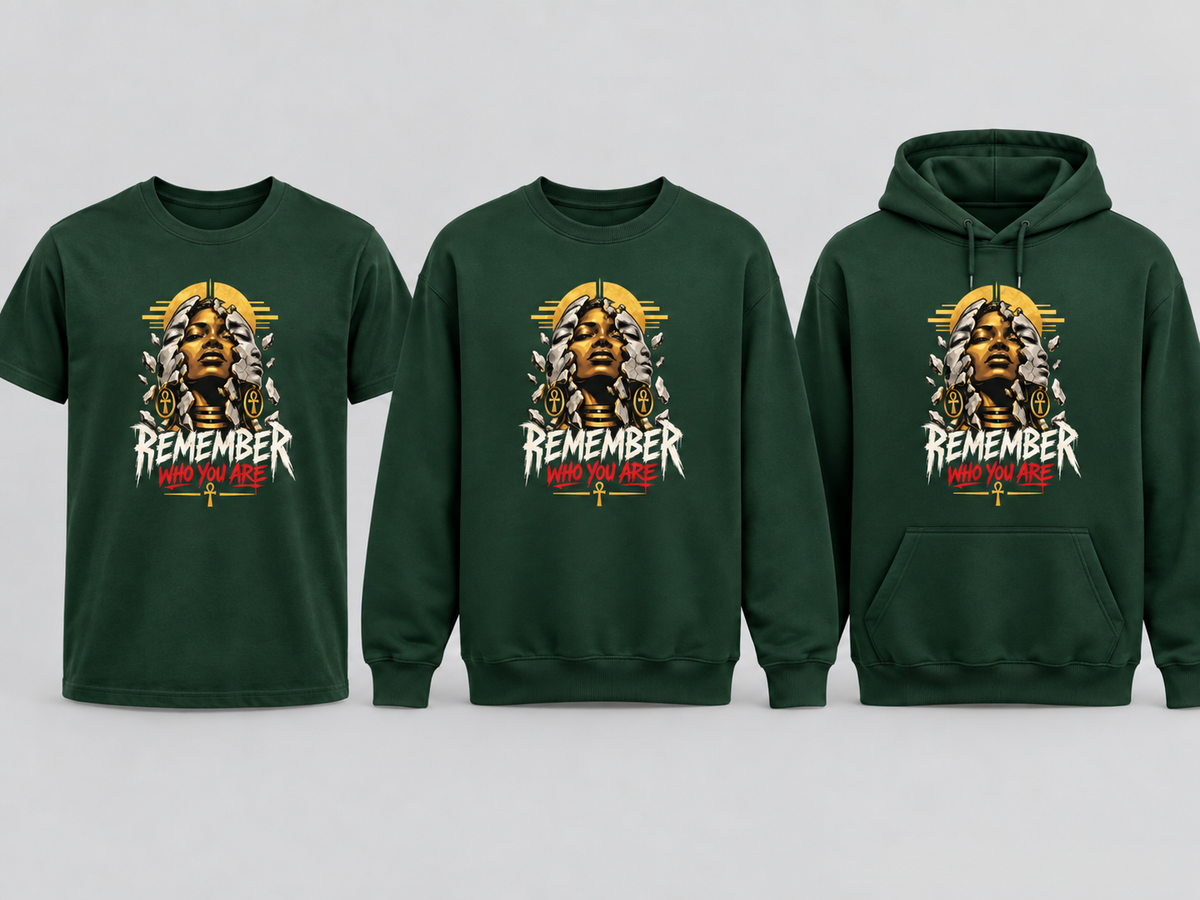 Remember Who You Are forest green garment set